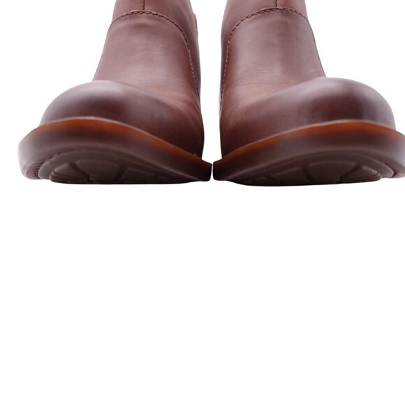 NWT Born Kerri Bootie Sz 6.5 Rust Tobacco Distressed Leather Handcrafted Pull On - Picture 3 of 14